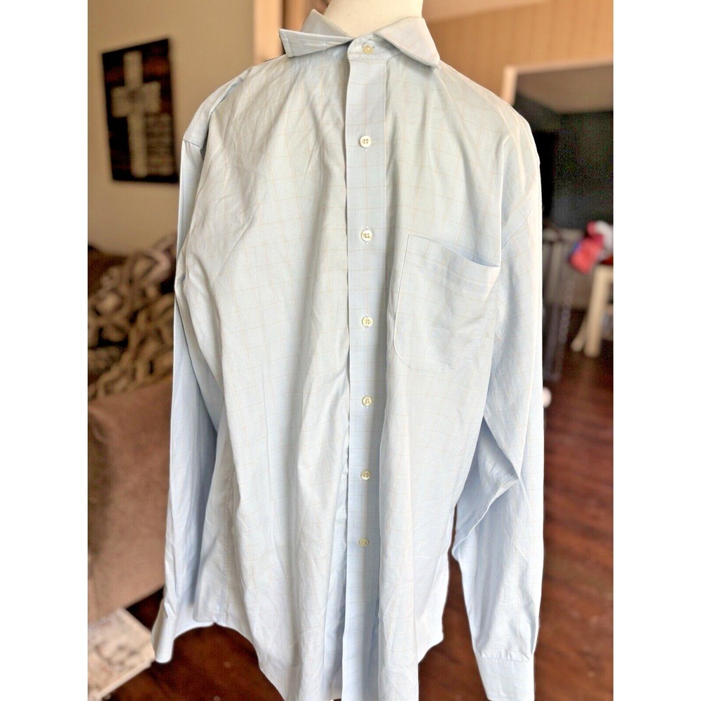 Brooks‎ Brothers Shirt Mens 16.5  4/5 Slim Fit Non-Iron Button Up Long Sleeve